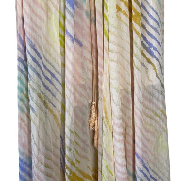FREE PEOPLE TRUE TO YOU MULTICOLOR SHEER MAXI SKIRT SIZE XS/TP - Picture 4 of 6